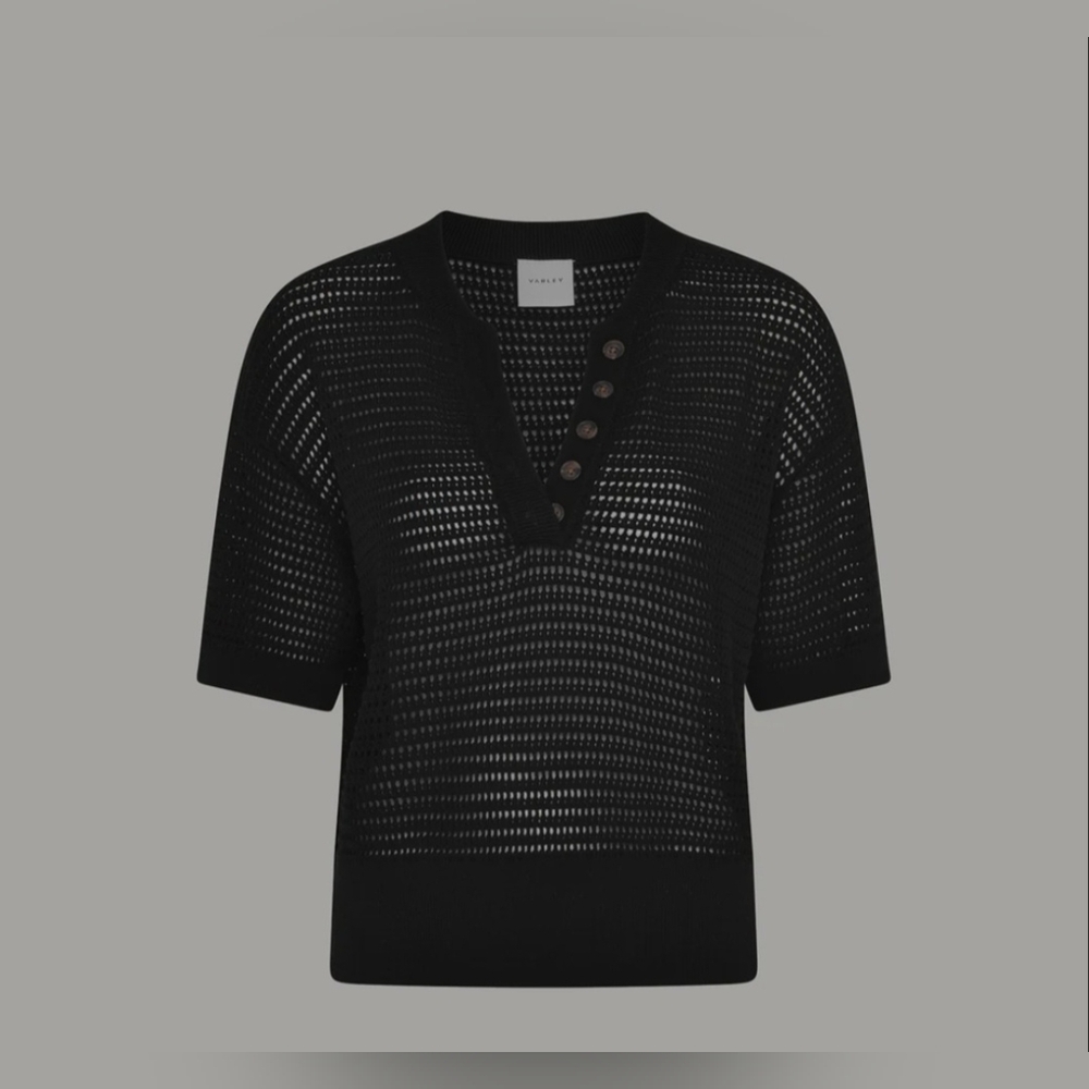 Varley Callie Knit Top in Black XL - Picture 3 of 3